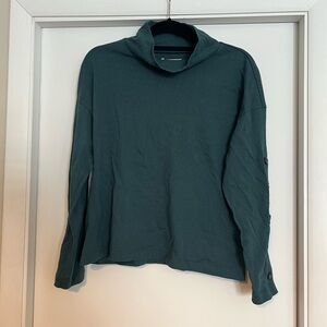 NWT madewell wide arm button sleeve turtleneck